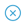 icon showing a small blue x in a circle